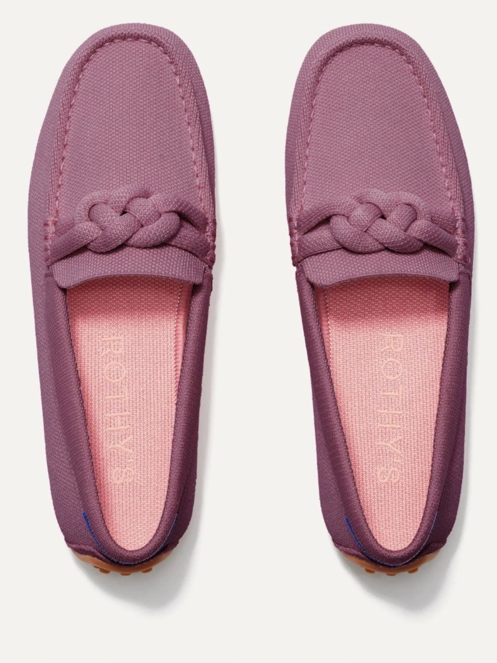 Rothy’s The Braid Driver in Mauve Size 9